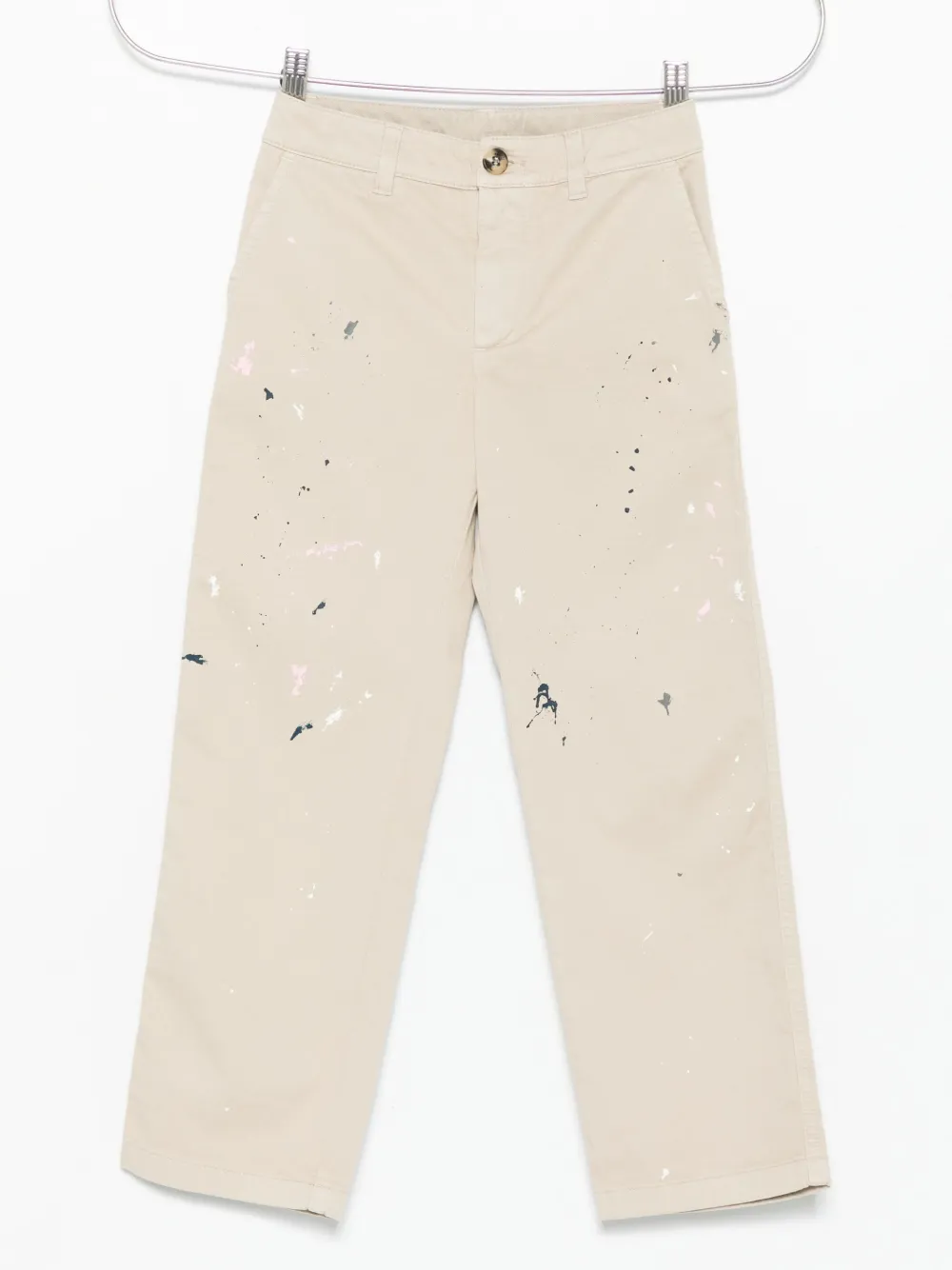 Golden Goose Kids paint-splatter trousers Beige