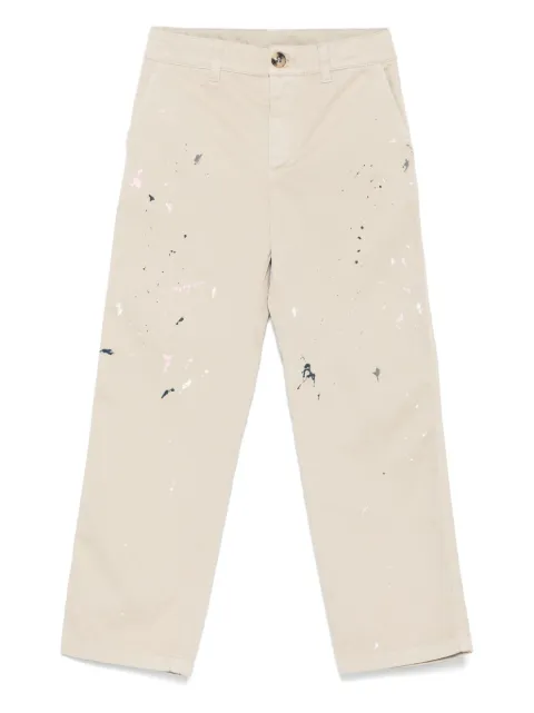 Golden Goose Kids paint-splatter trousers
