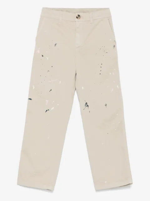 Golden Goose Kids paint-splatter trousers