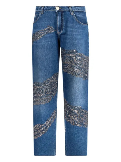 LIU JO rhinestone-embellished jeans