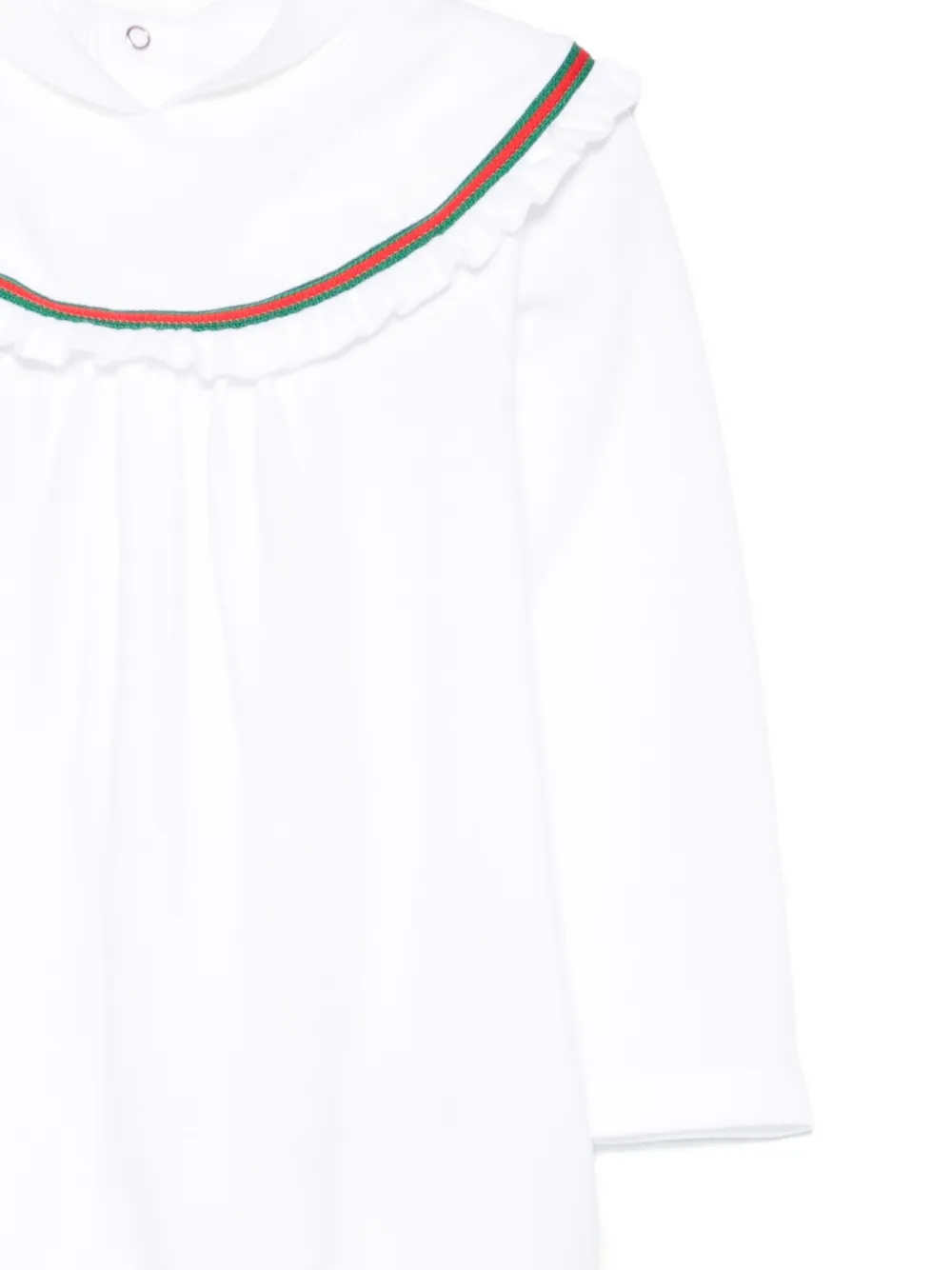 Gucci Kids Pyjama met Web-streep Wit