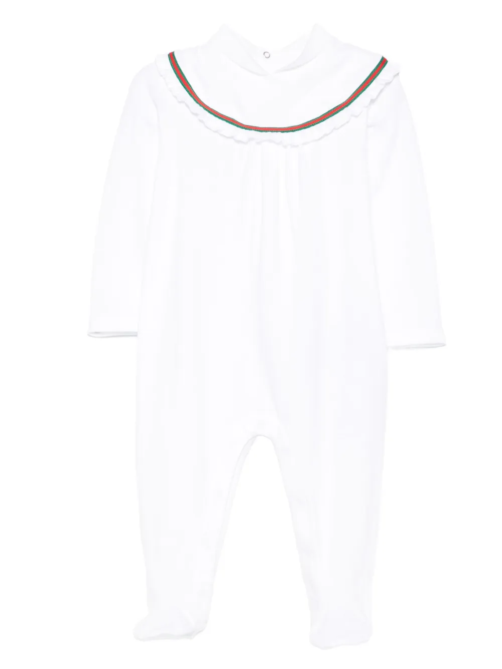 Gucci Kids Web stripe-trim pyjamas Wit