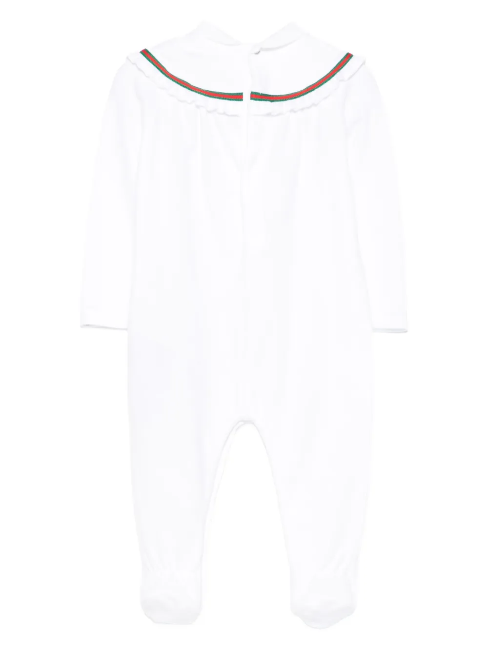 Gucci Kids Pyjama met Web-streep Wit