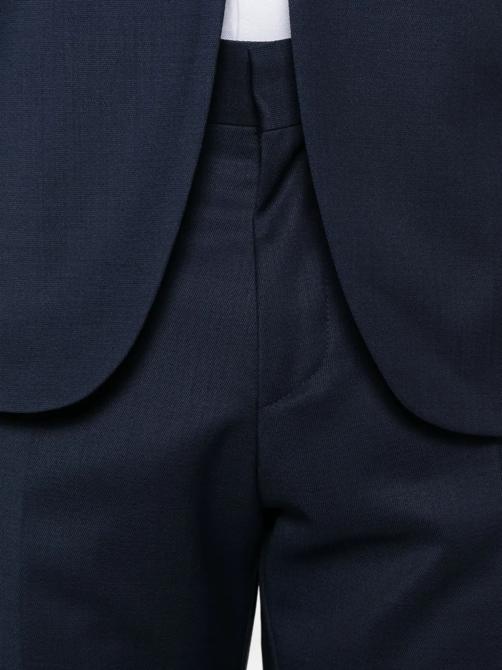 BOSS two-button wool suit Blauw