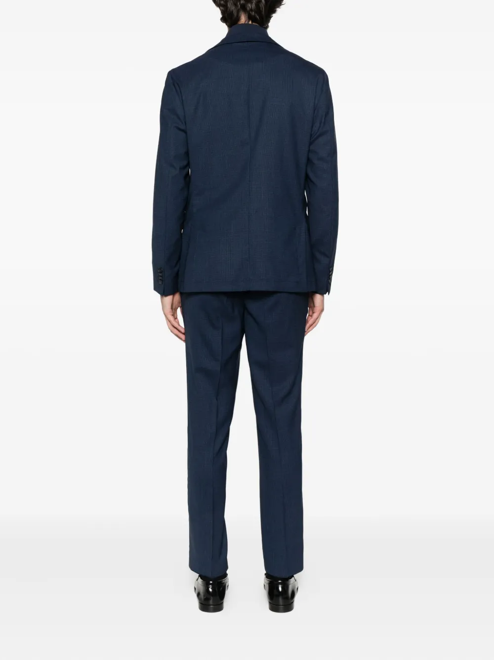 BOSS Pak met pied-de-poule print Blauw