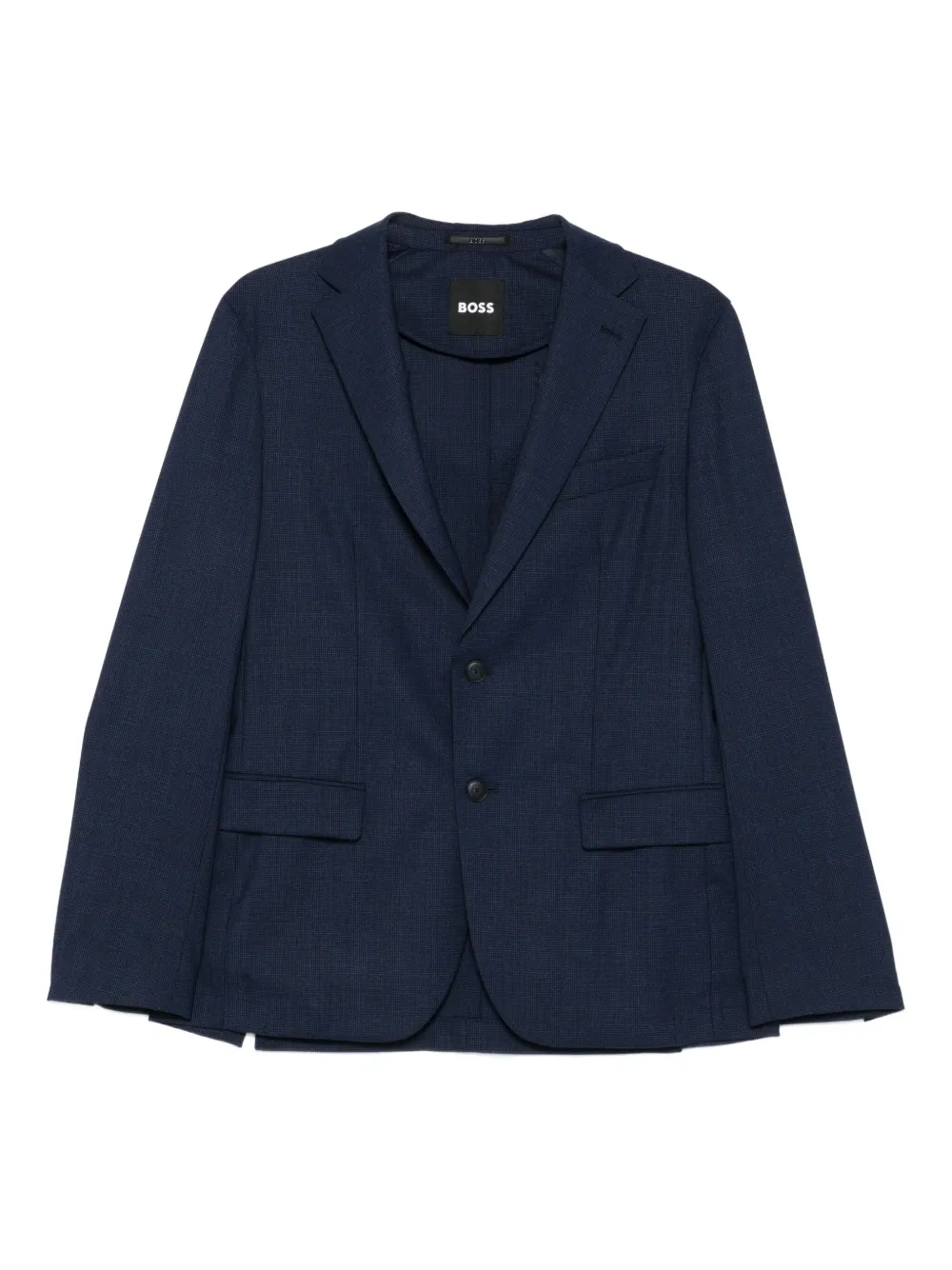 BOSS Pak met pied-de-poule print Blauw