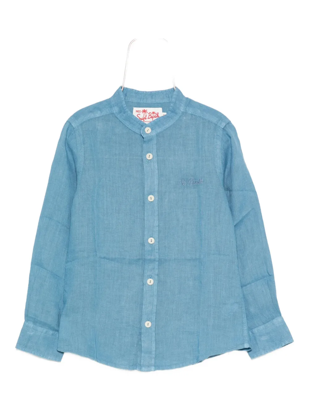 MC2 Saint Barth Kids linen shirt - Blu