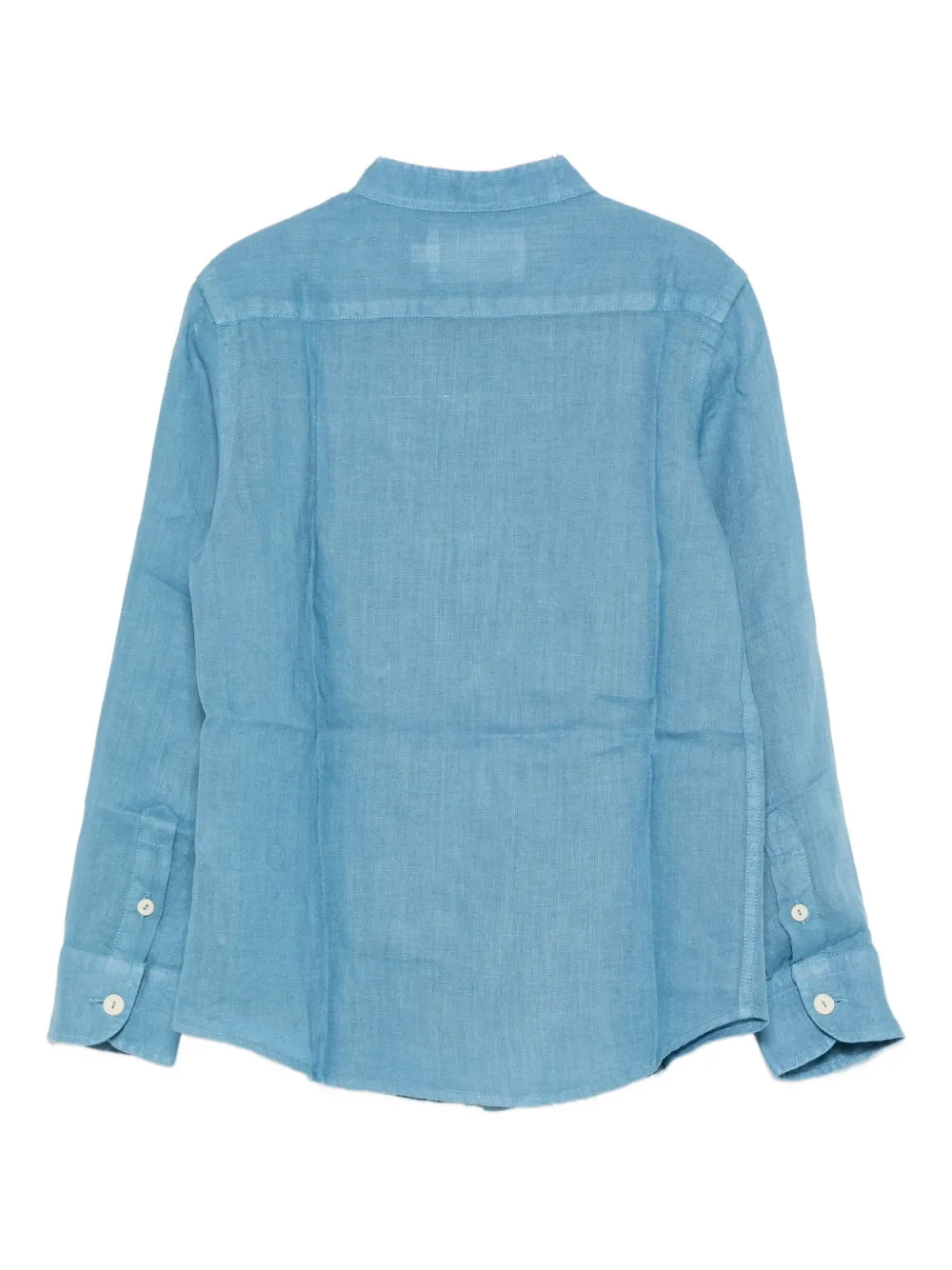 MC2 Saint Barth Kids linen shirt Blauw
