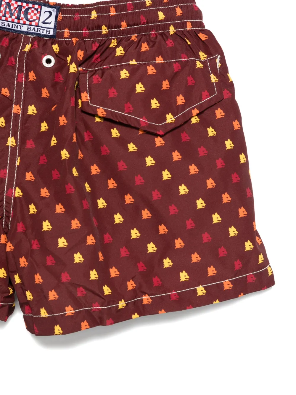 MC2 Saint Barth Kids logo-print swim shorts Bruin