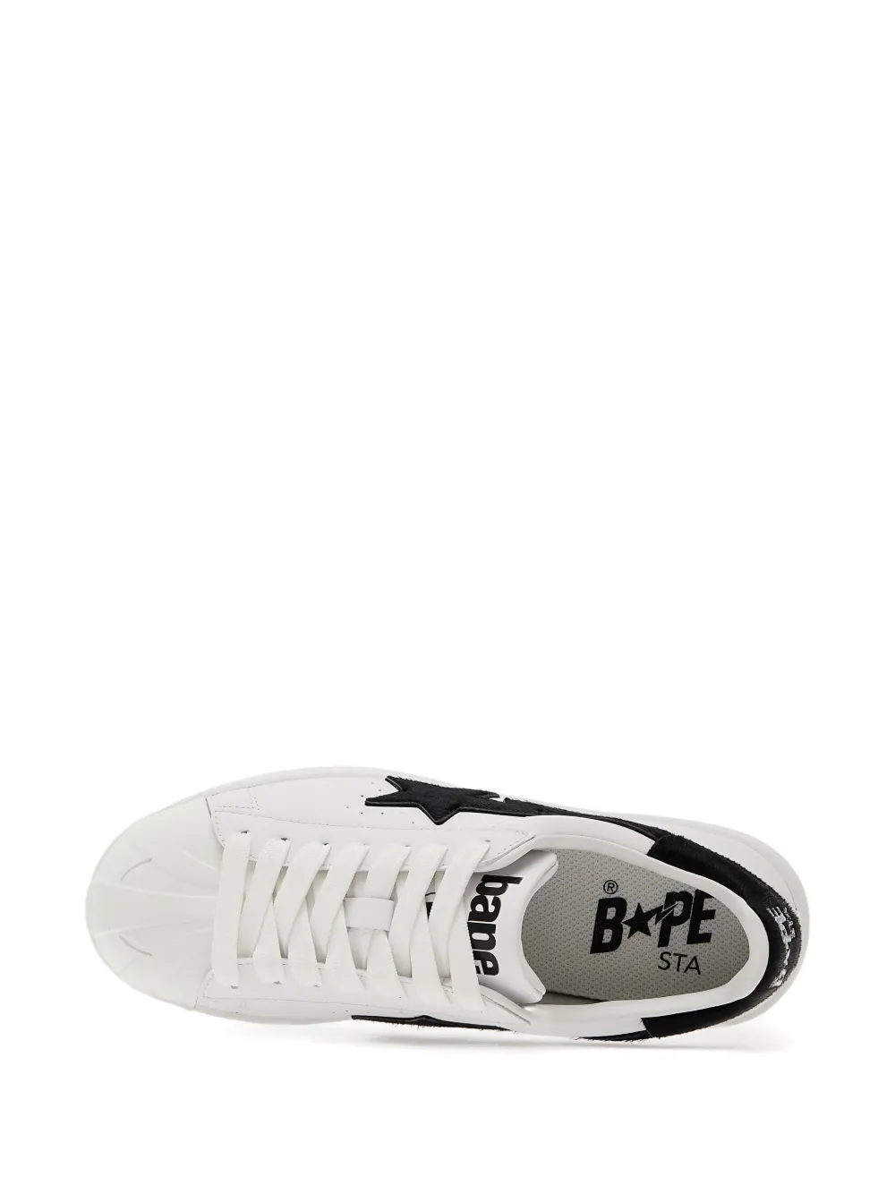 A BATHING APE star-embellishment sneakers White