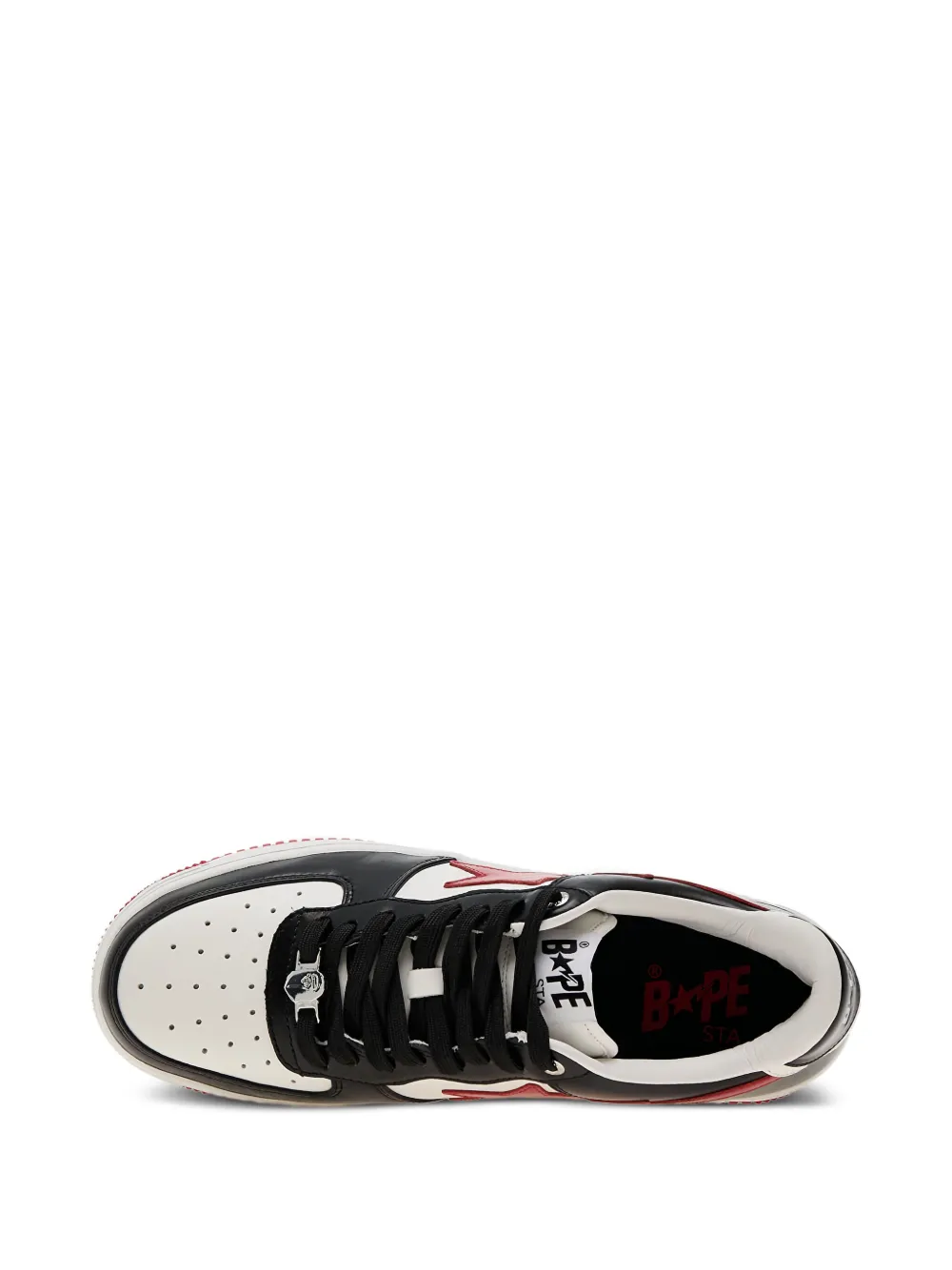 A BATHING APE star-lightning bolt trainers Black