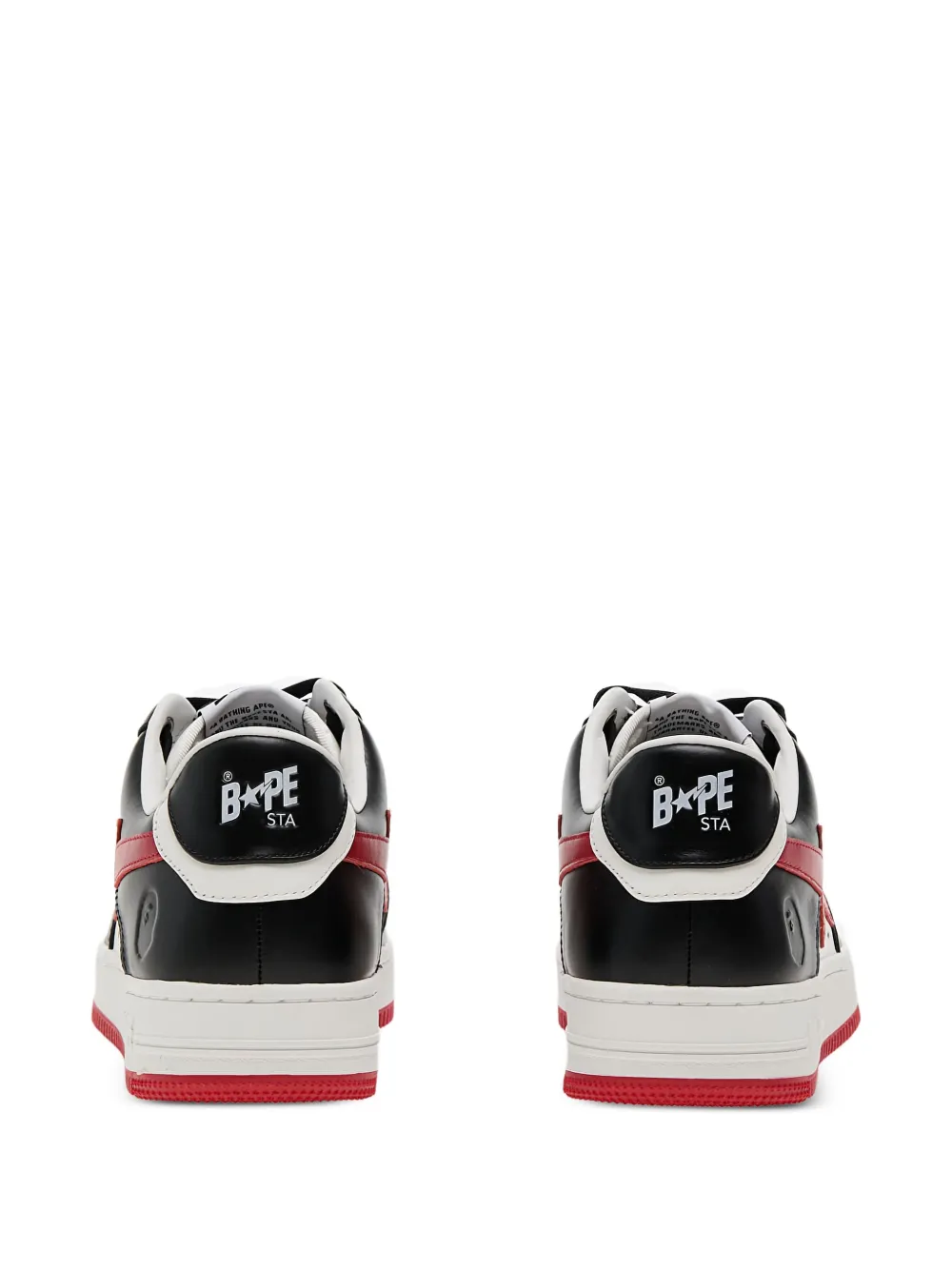 A BATHING APE star-lightning bolt trainers Black