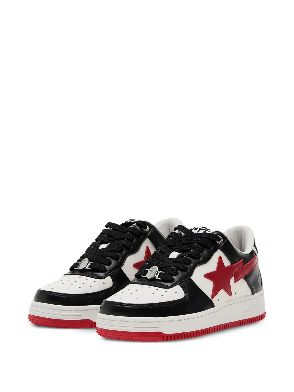 A BATHING APE star-lightning bolt trainers Black