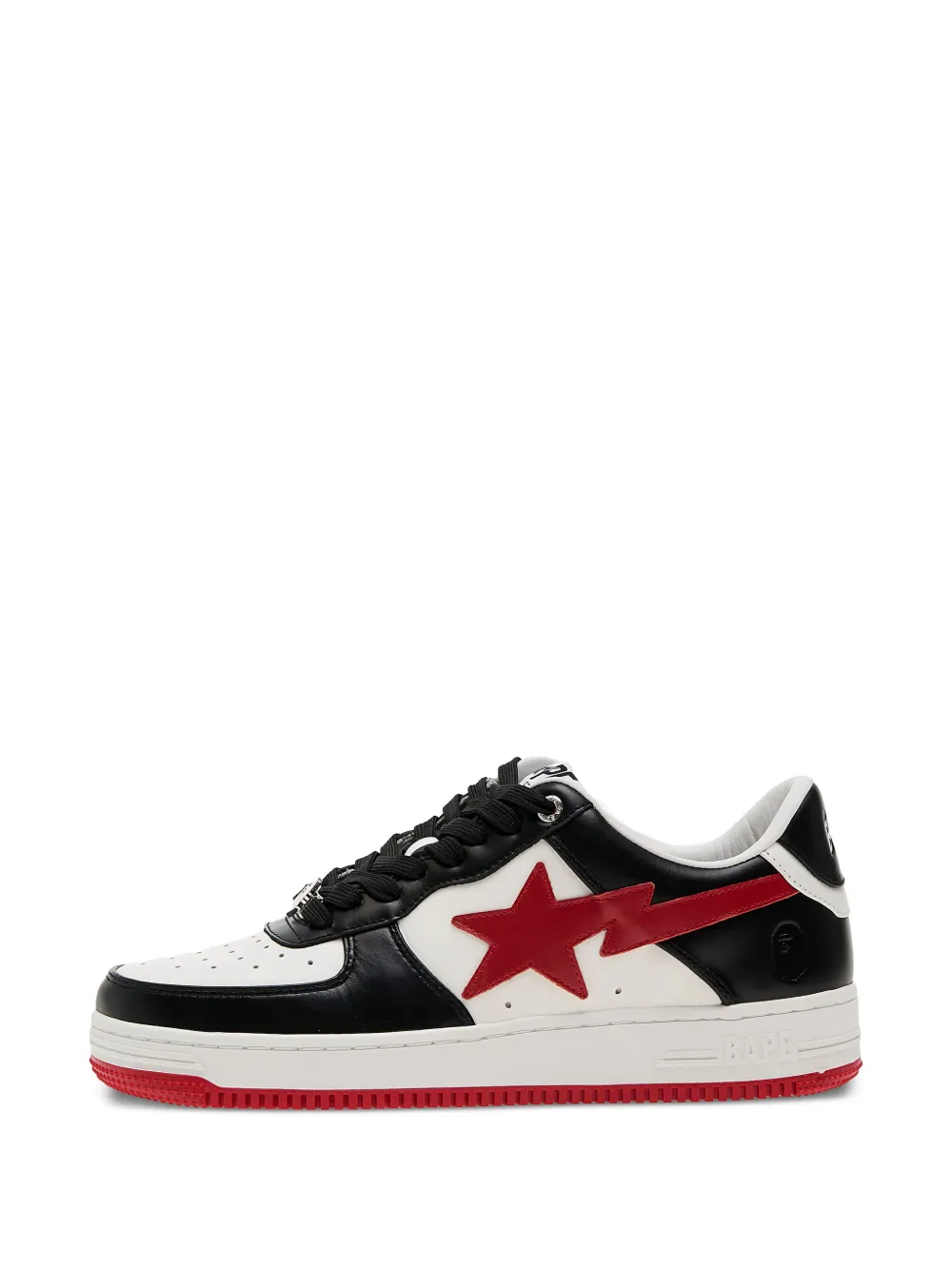 A BATHING APE star-lightning bolt trainers Black