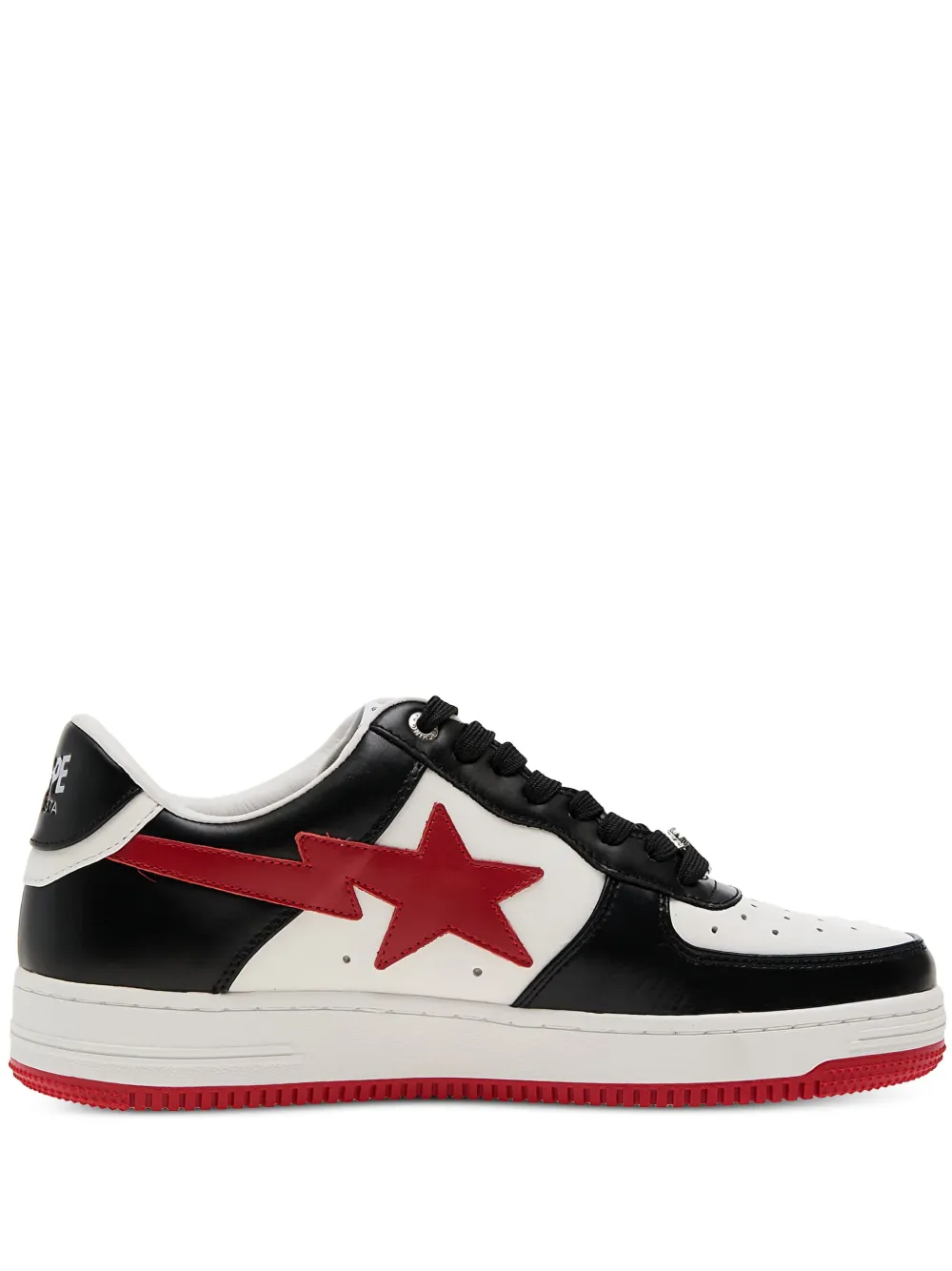 A BATHING APE star-lightning bolt trainers Black