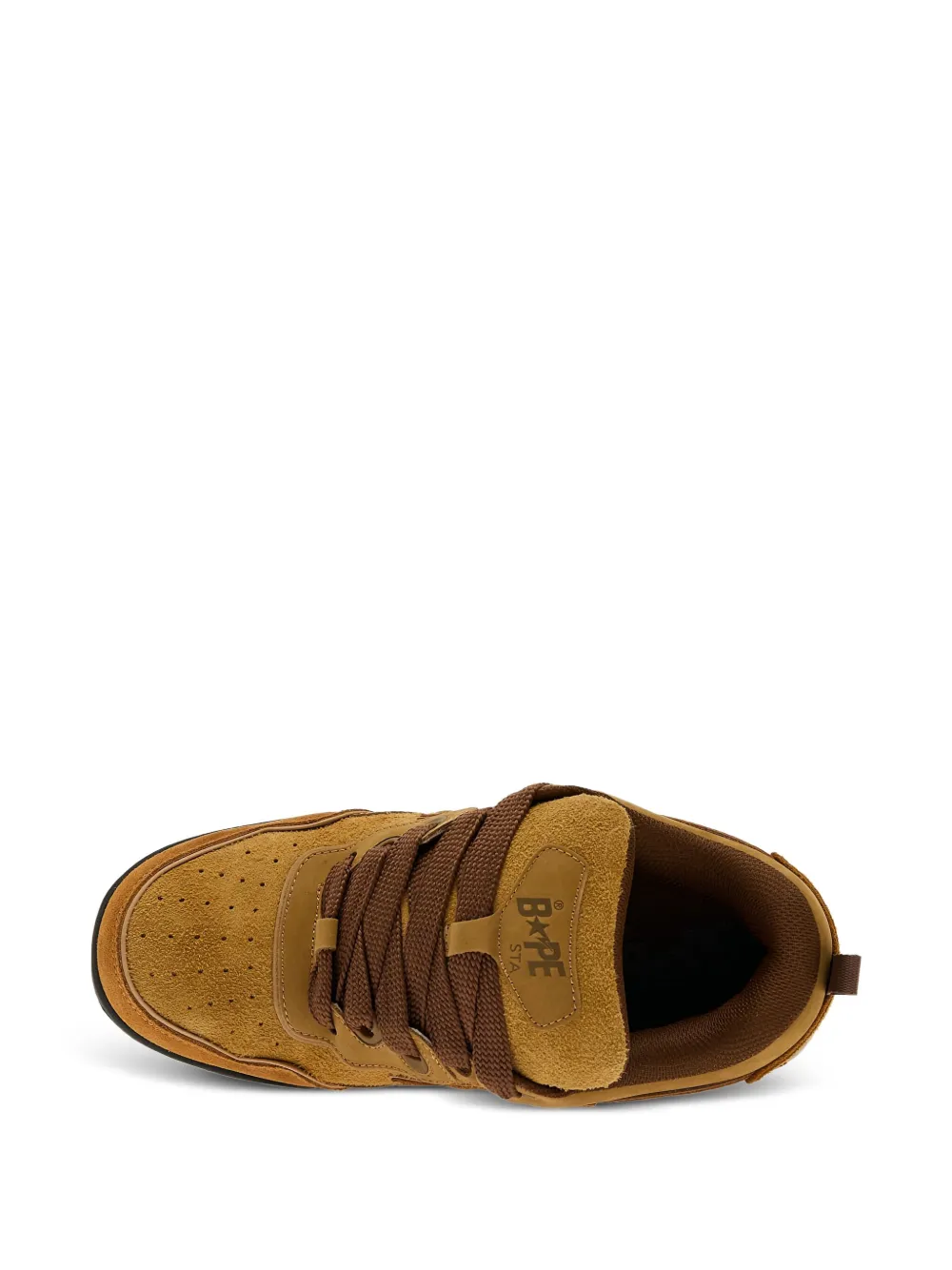 A BATHING APE Sta #1 suede trainers Brown
