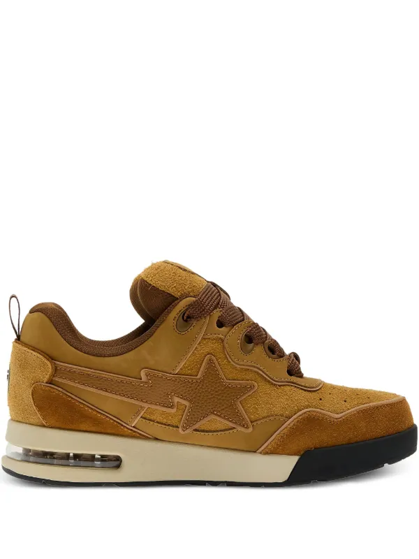 A BATHING APE® Sta #1 スエードスニーカー | ブラウン | FARFETCH JP