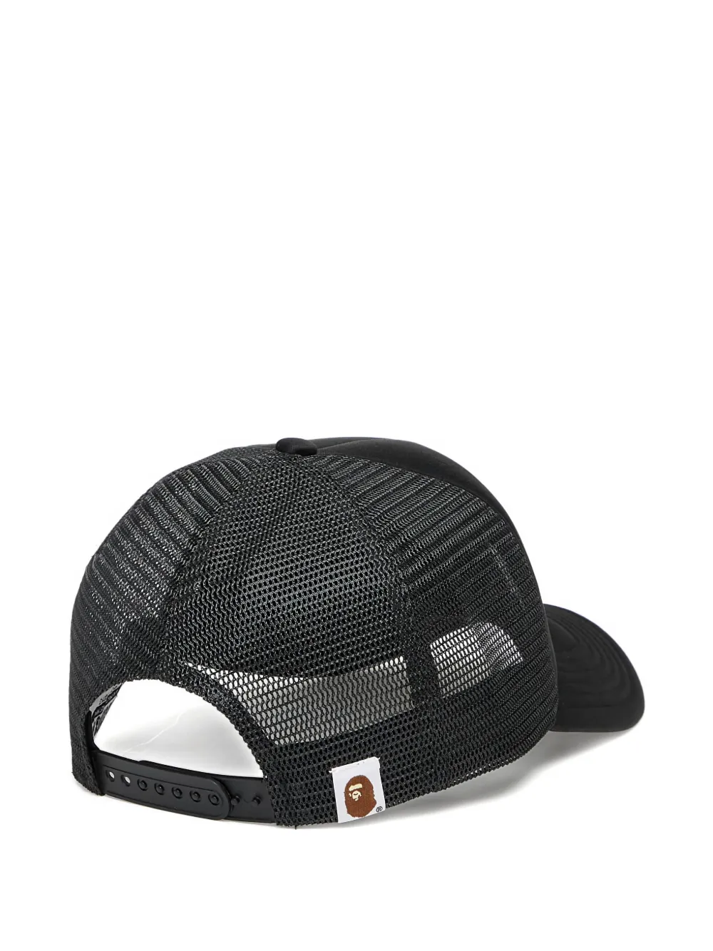 A BATHING APE Mesh hoed met logo Zwart