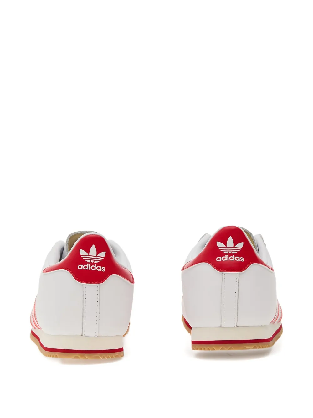 adidas K74 three-stripes leather sneakers White