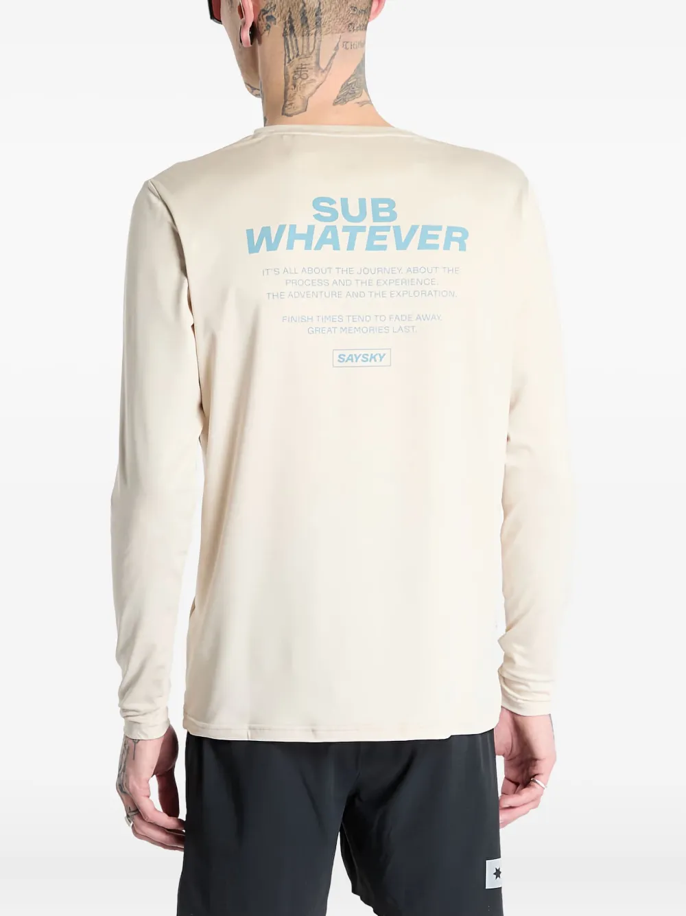 SAYSKY T-shirt met print - Beige