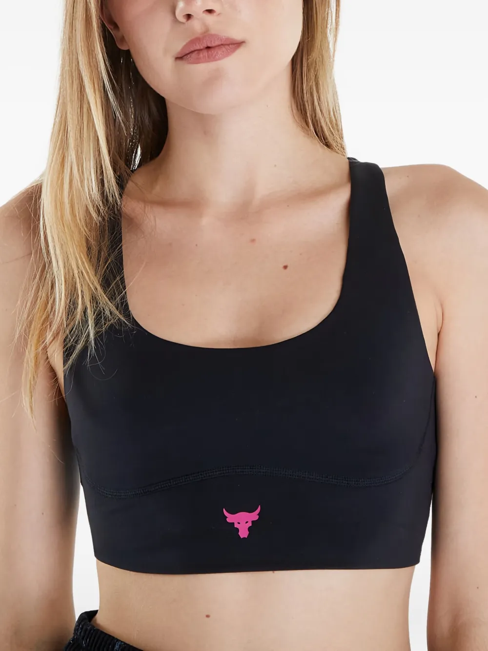 Under Armour Project Rock LG Grind sport-bh Zwart