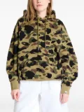 A BATHING APE® camouflage-jacquard hoodie - Green