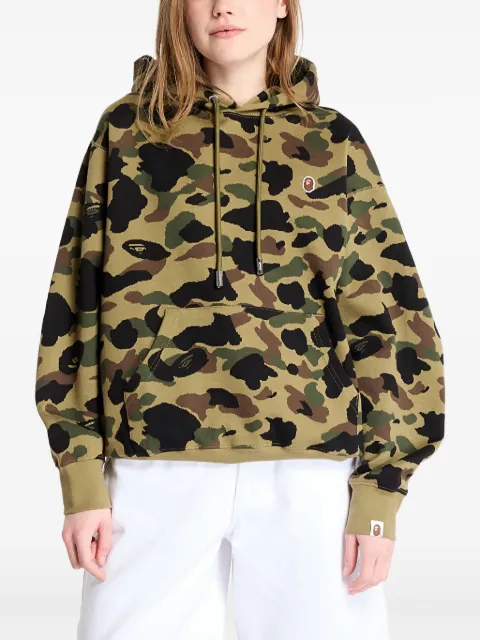 A BATHING APE® camouflage-jacquard hoodie