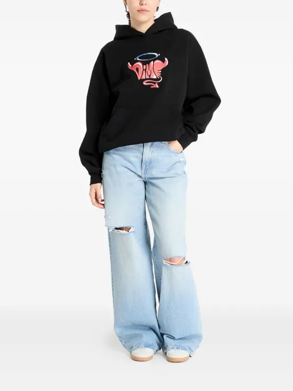 Dime フード付きパーカー ブラック Dime ロゴ パーカー | ブラック | FARFETCH JP