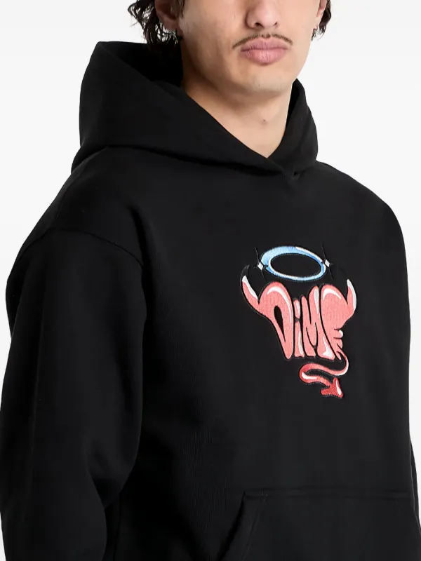 Dime フード付きパーカー ブラック Dime ロゴ パーカー | ブラック | FARFETCH JP