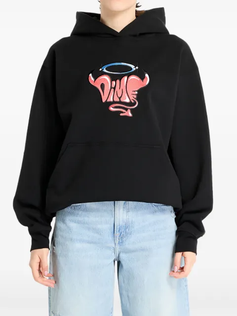 dime hoodie med broderad logotyp