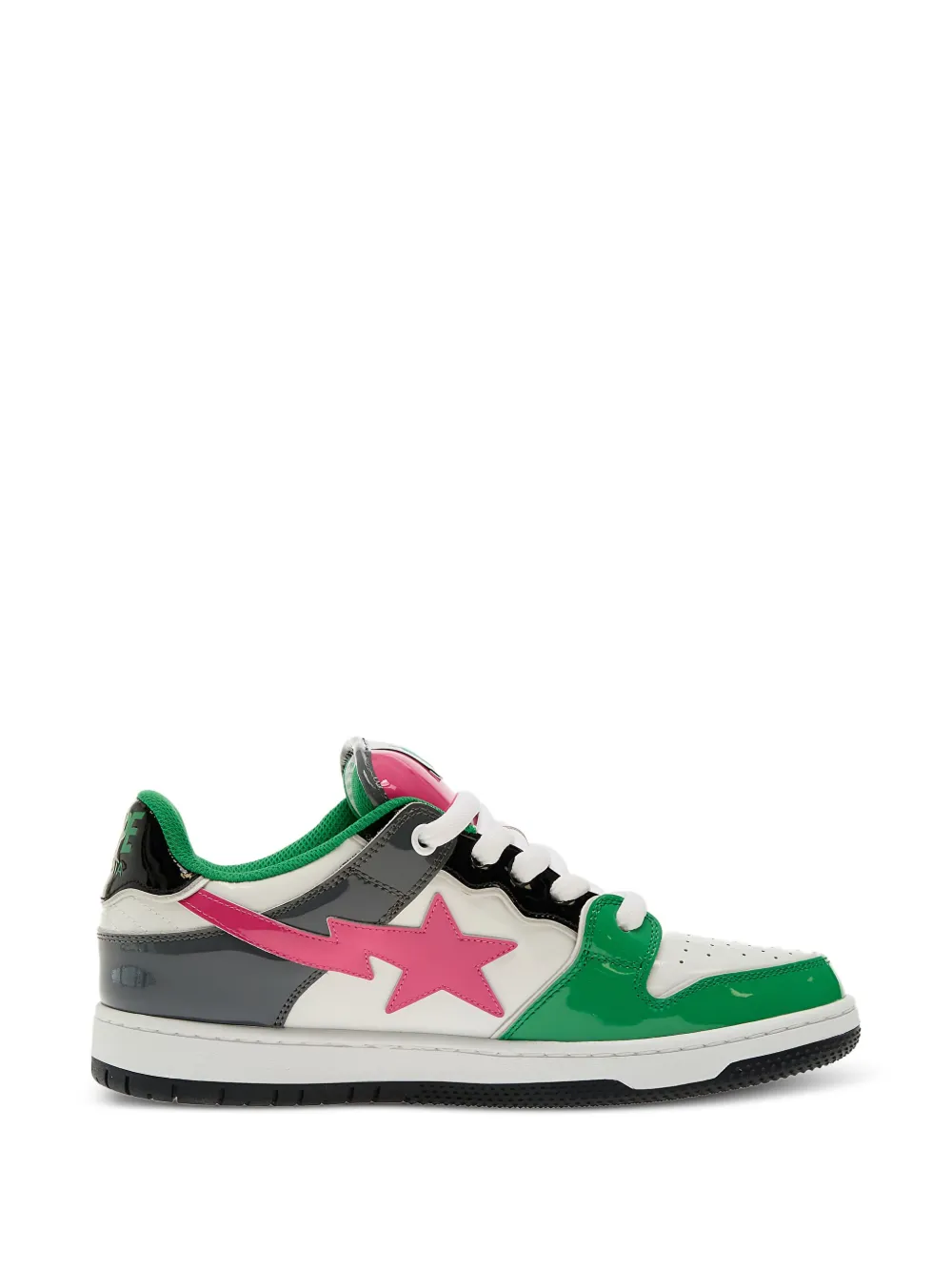 A BATHING APE® star-patch leather trainers | Low-Tops | Image 2