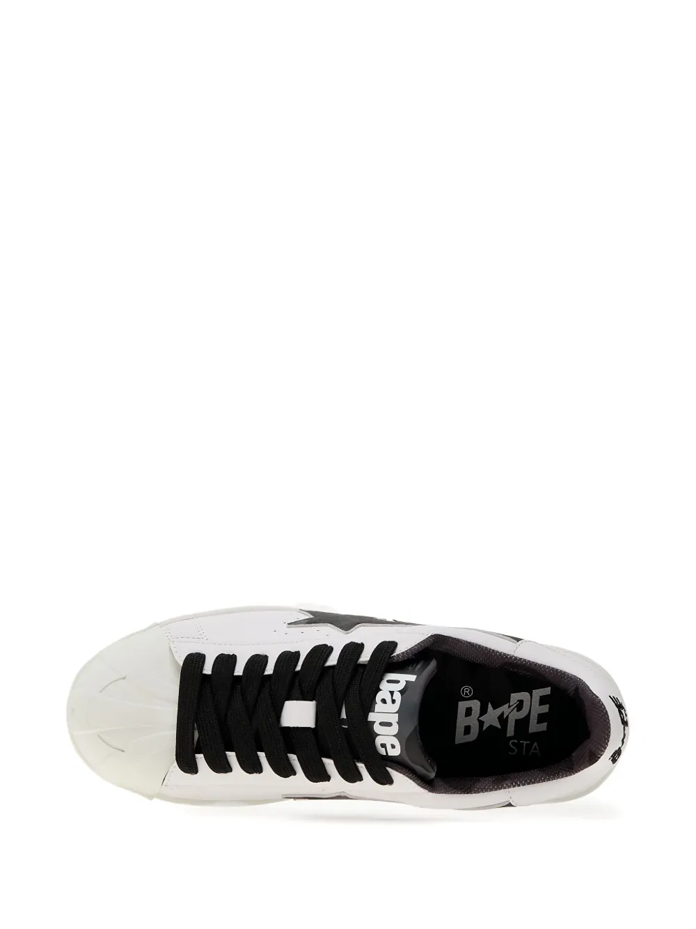 A BATHING APE star-lightning sneakers White