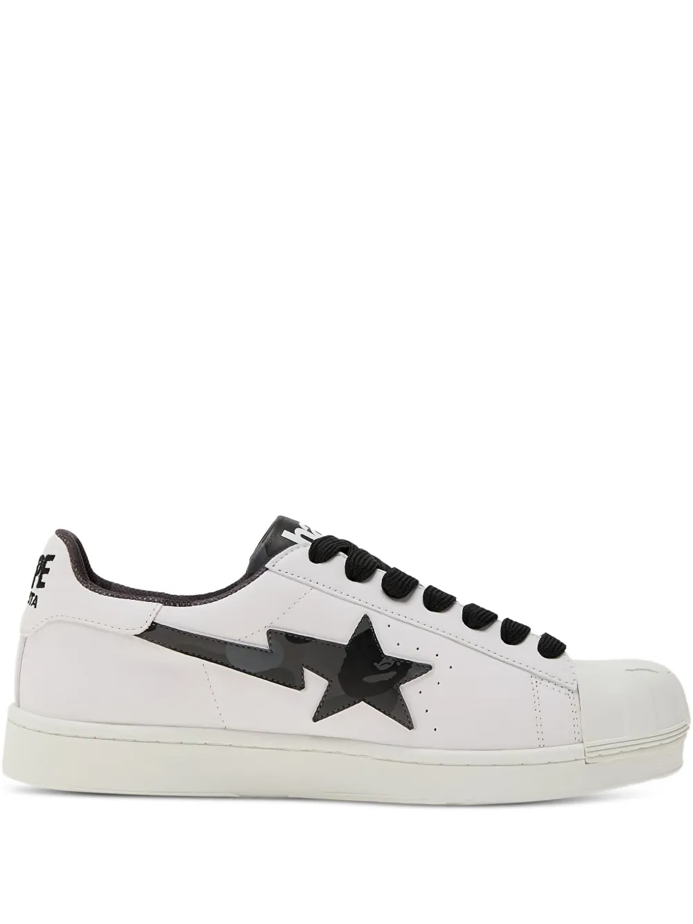A BATHING APE Sneakers met bliksemflits Wit