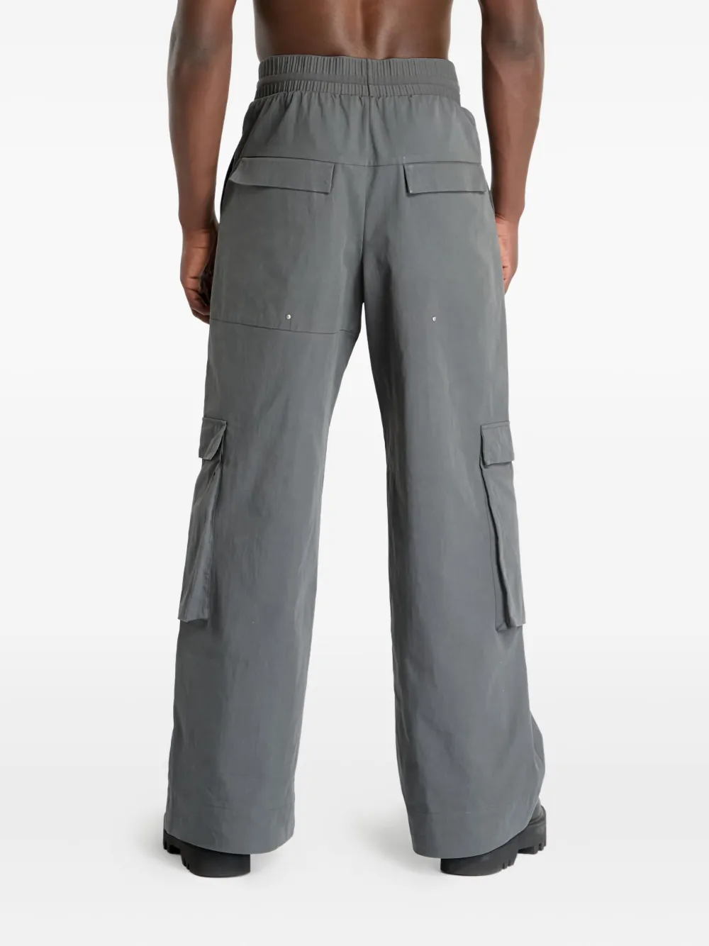 HELIOT EMIL Cargo broek met elastische taille Grijs