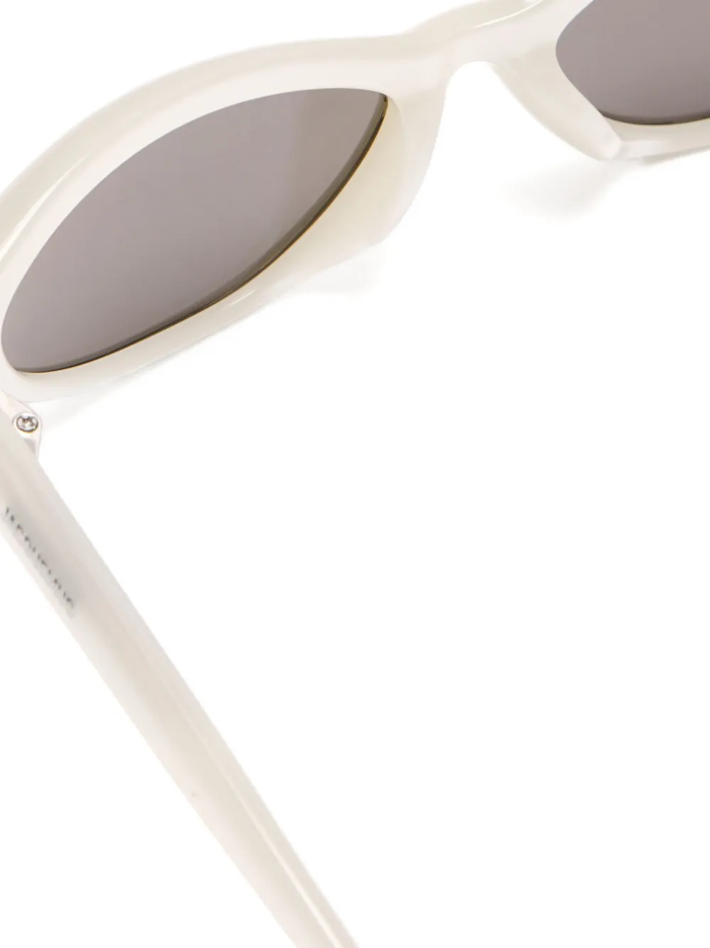 Jacquemus Zonnebril met cat-eye montuur Wit