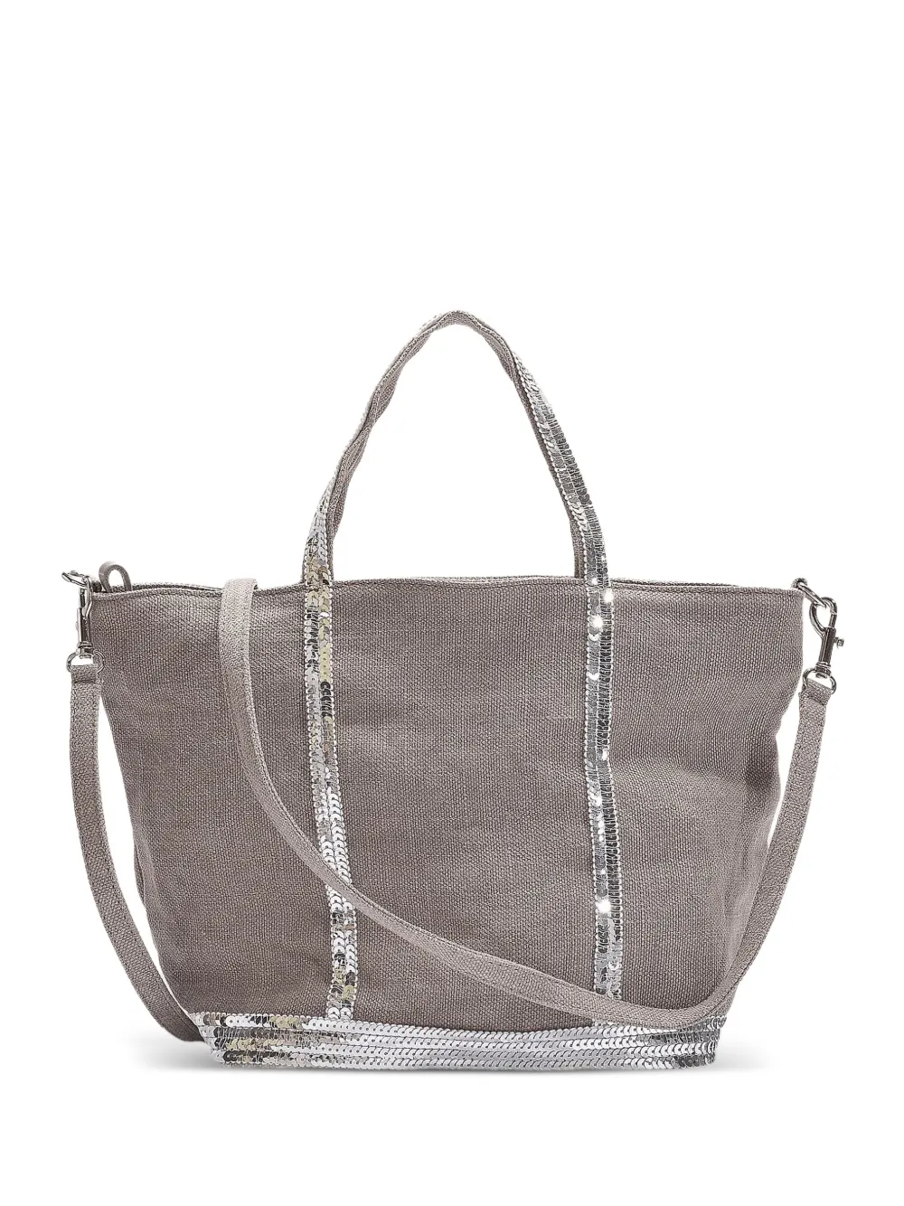 Vanessa Bruno Sequin-embellished Tote Bag In Gray
