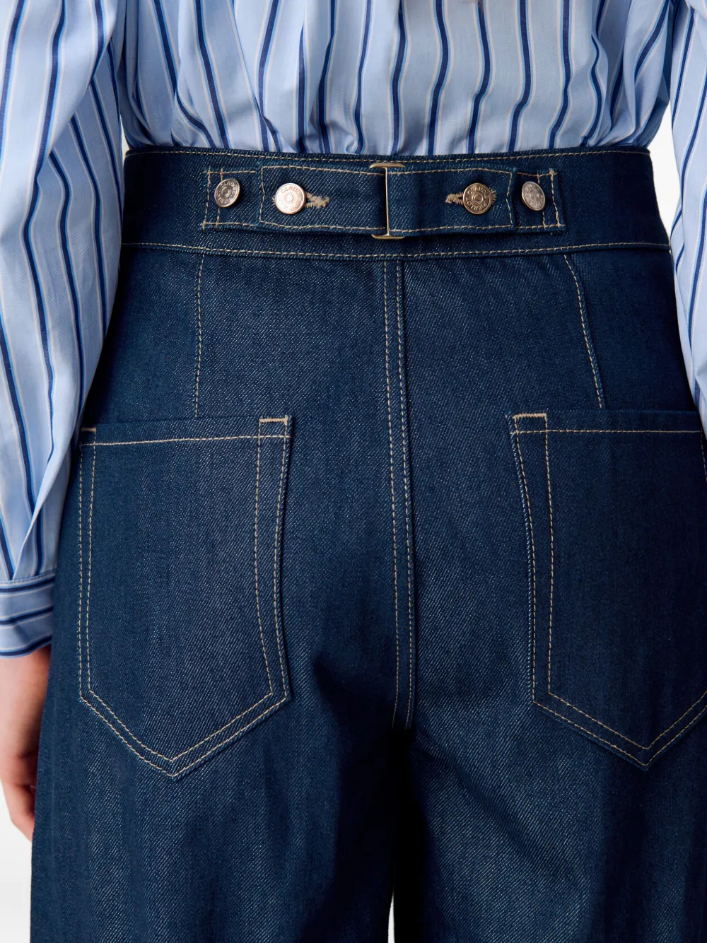 Claudie Pierlot Jeans met wijde pijpen Blauw