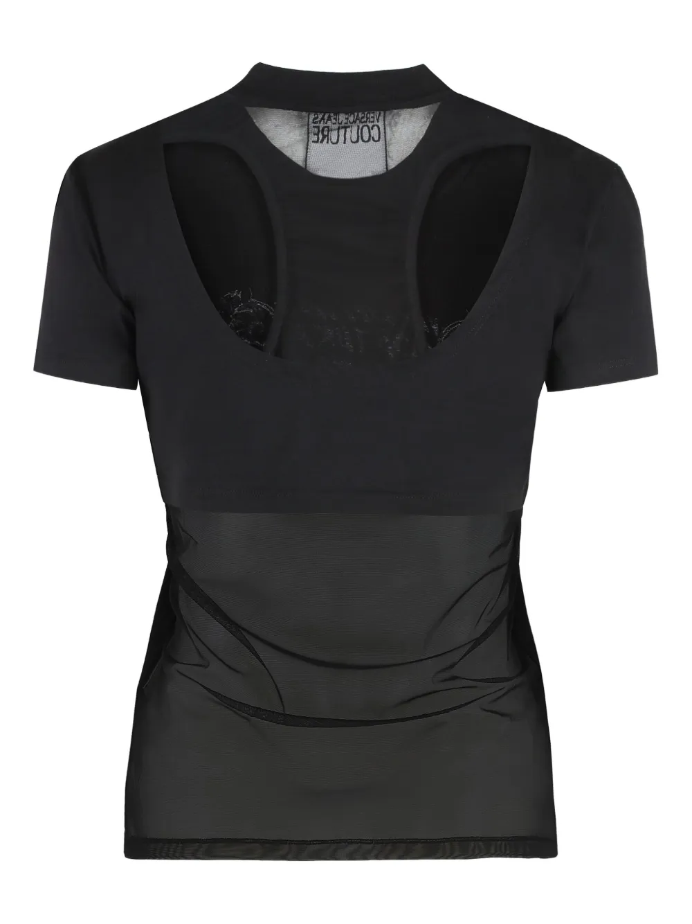 Versace Jeans Couture logo-print mesh-panel t-shirt | T-Shirts & Jersey Shirts | Image 2