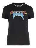 Versace Jeans Couture logo-print mesh-panel t-shirt - Black
