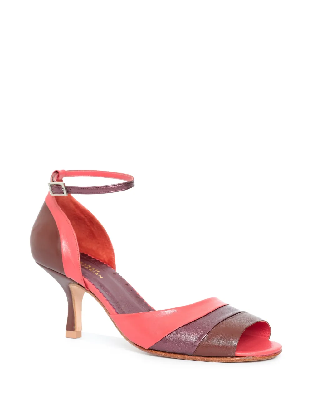 Sarah Chofakian 55mm Cartier leather ankle-strap sandals Pink
