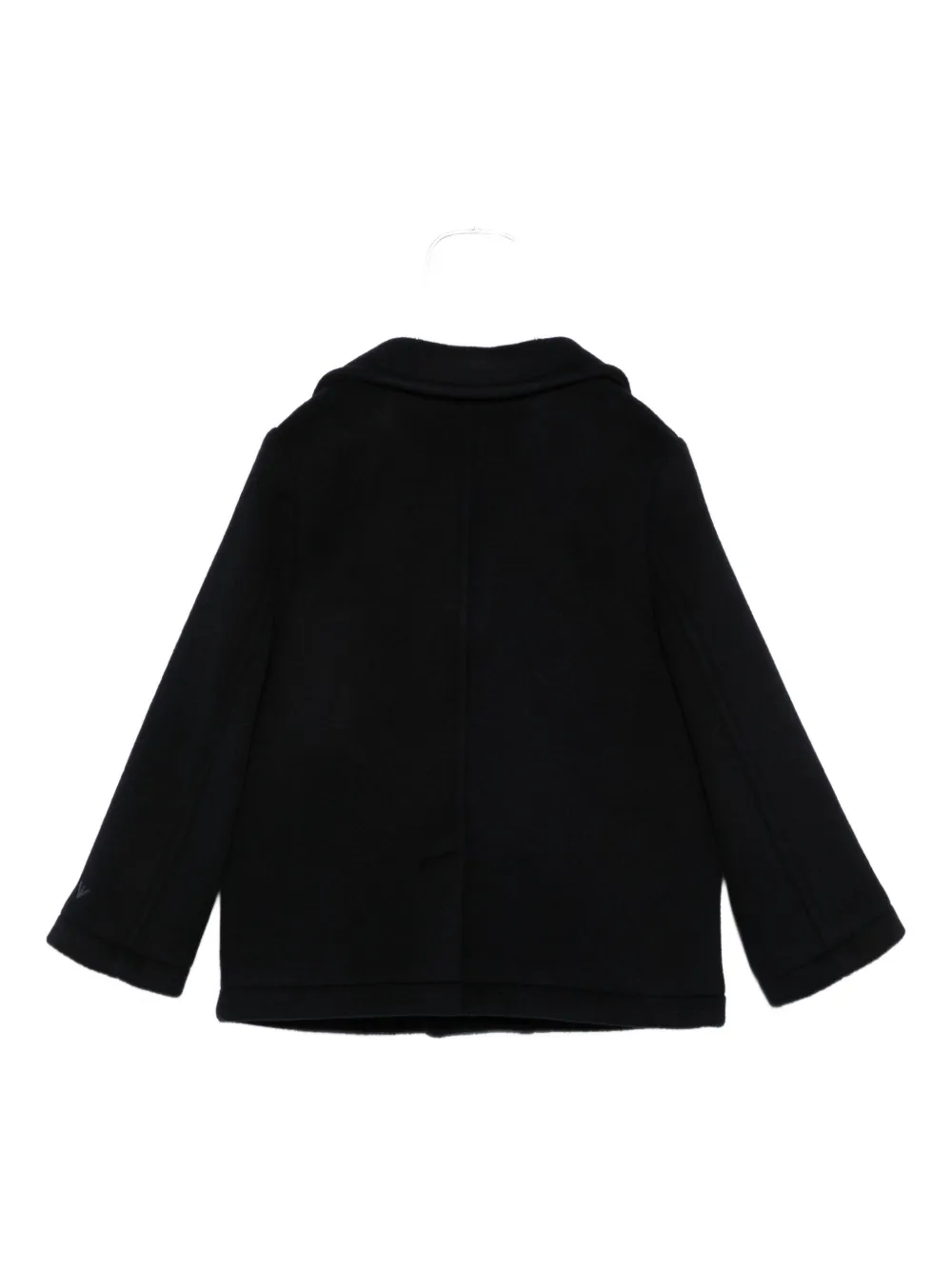 Emporio Armani Kids double-breasted coat Blauw