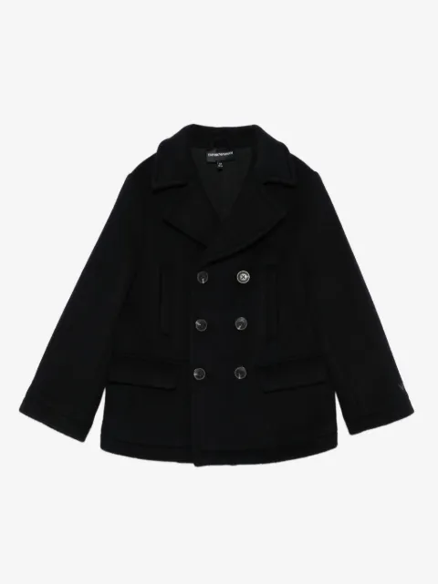 Emporio Armani Kids double-breasted coat