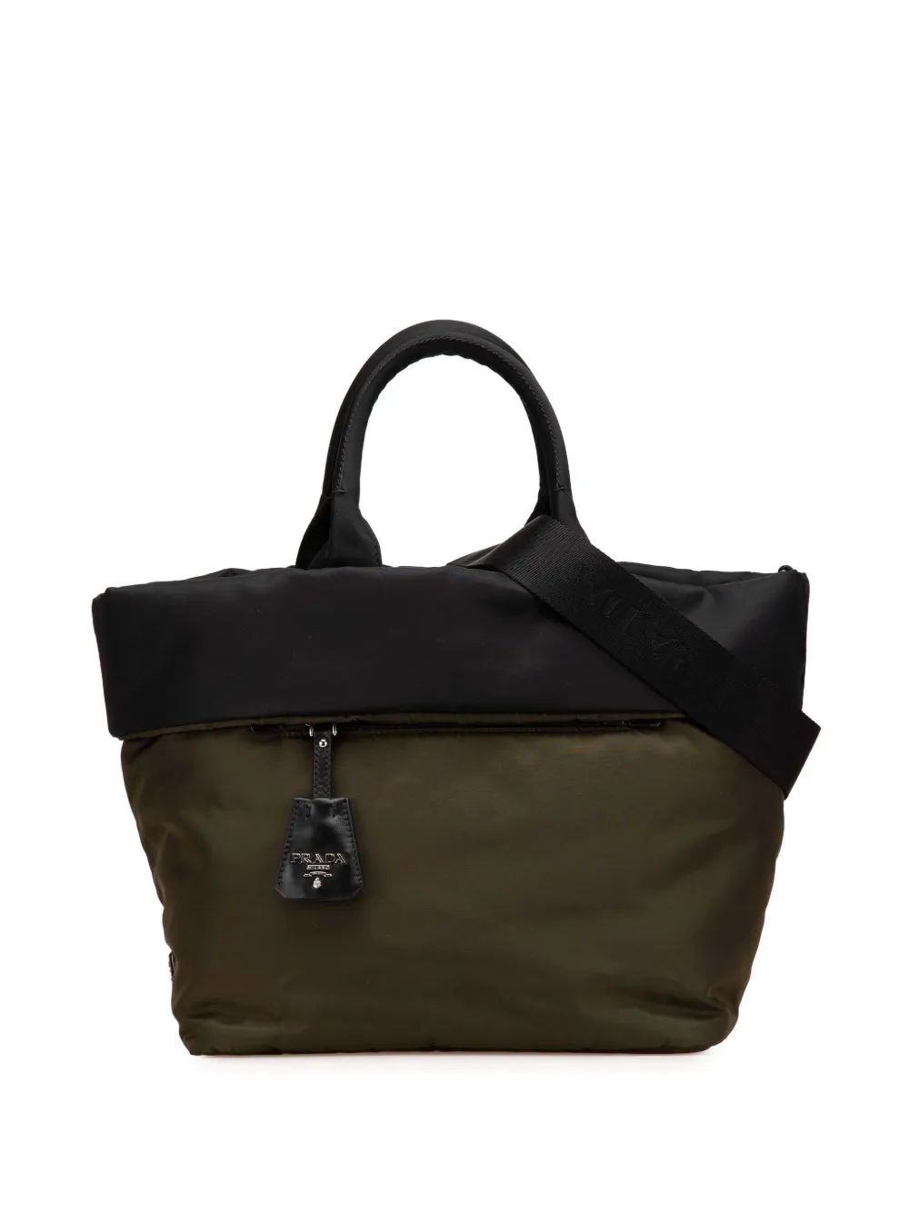 Prada Pre-Owned 2000-2025 Tessuto Reversible satchel | Green | Image 1