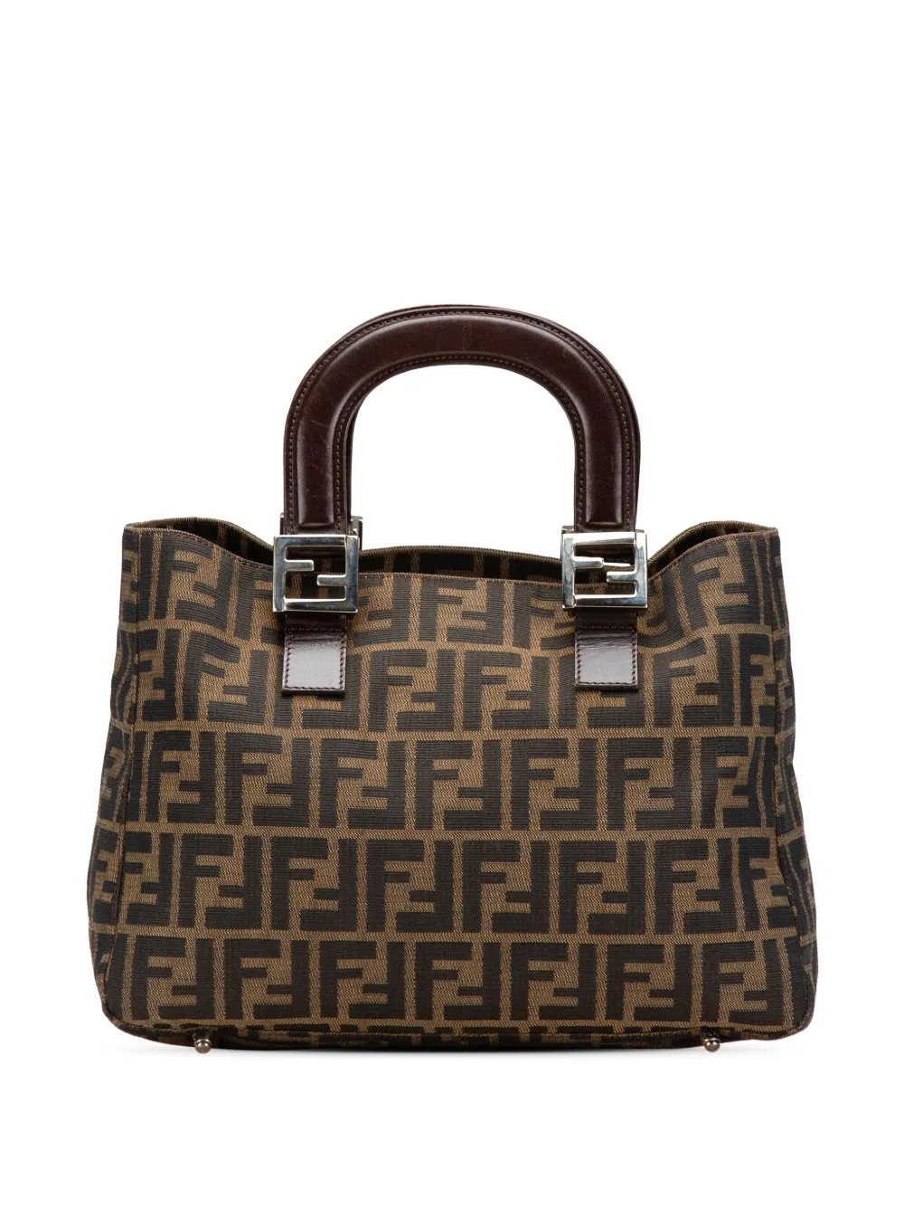 Fendi Pre-Owned 20th Century Small Zucca Canvas Twins tote bag | Brown | Image 1
