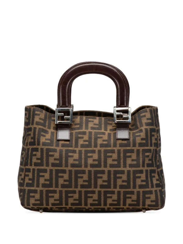 Fendi Pre-Owned 20th Century スモール ズッカ キャンバス ツインズ Fendi Pre-Owned 20th Century スモール ズッカ キャンバス ツインズ