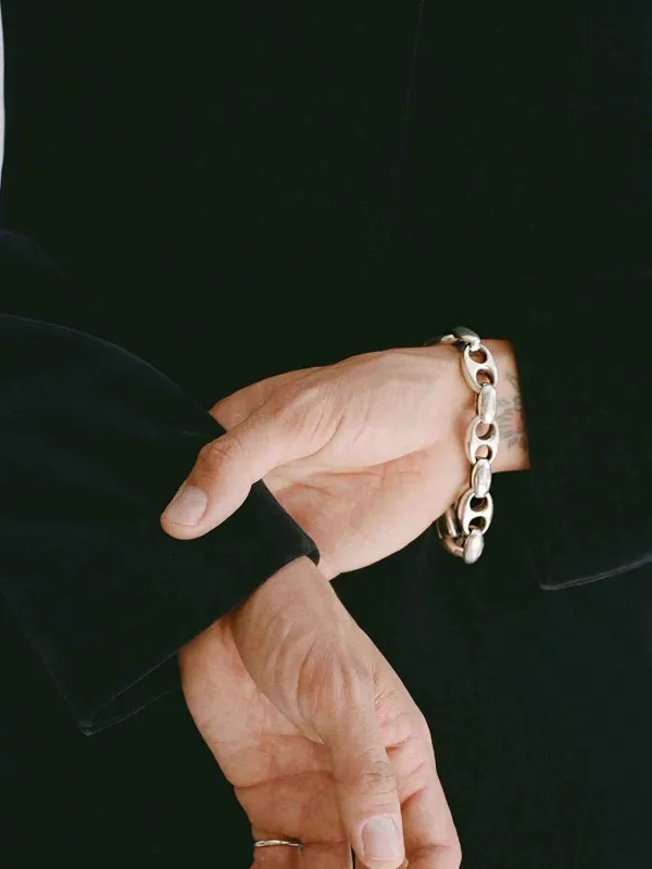 Sophie Buhai Large Barbara oval-link Chain Bracelet | Silver