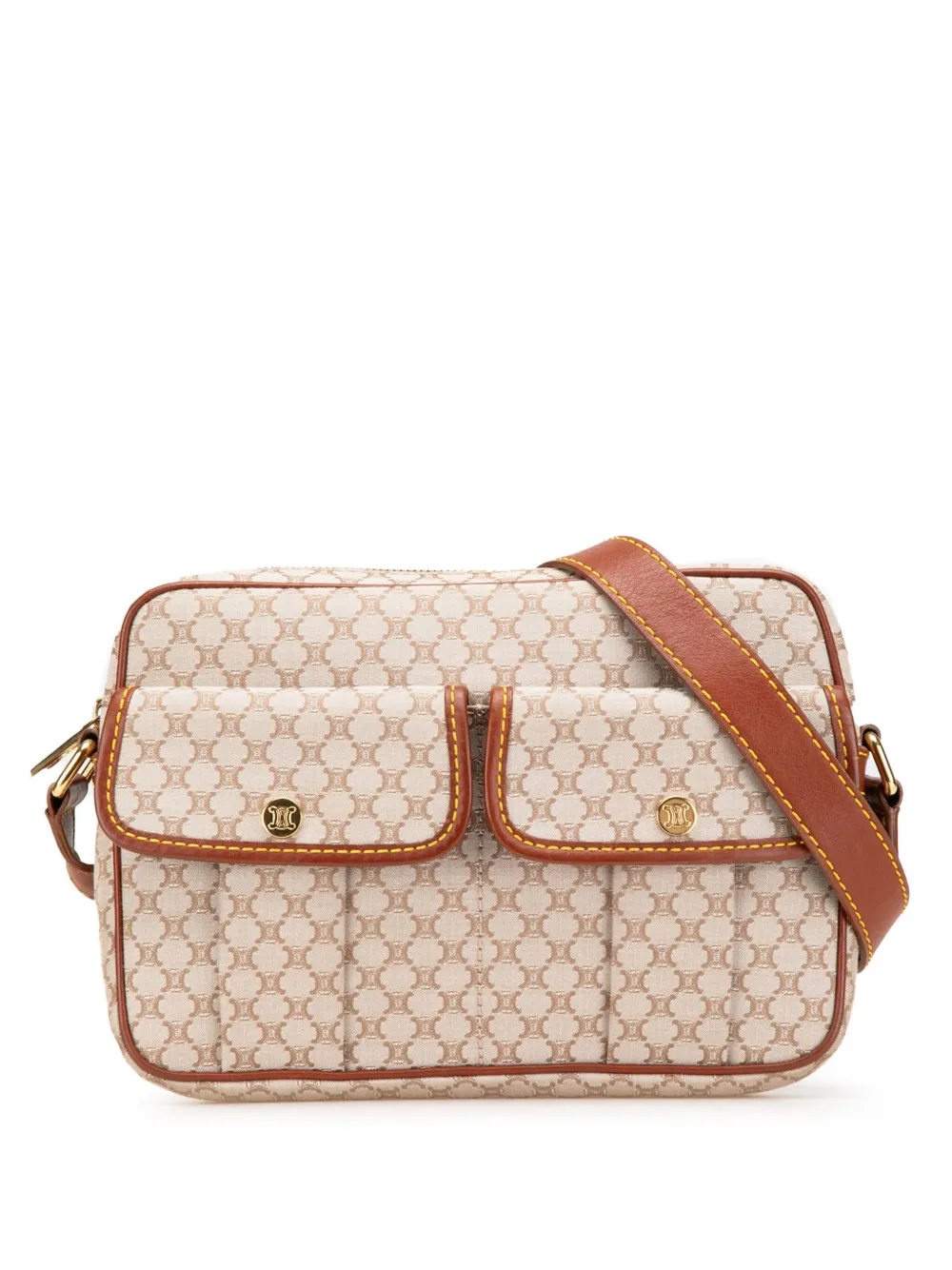 Céline Pre-Owned 2010 Macadam Canvas crossbody bag | Brown | Image 1