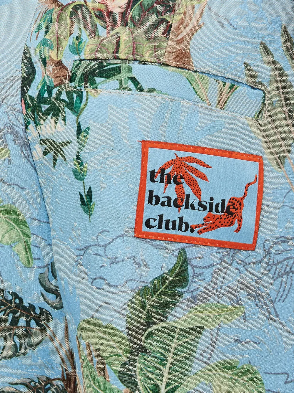 Backside Club Tropical-print Zip-fly Trousers In Multi