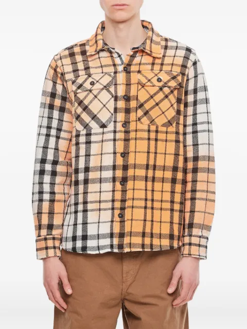 BACKSIDE CLUB checked-pattern shirt