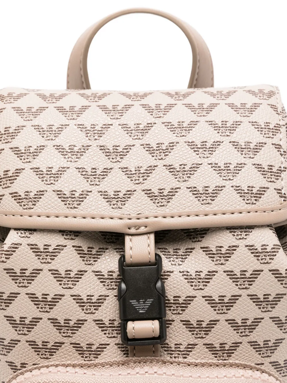 Emporio Armani Kids eagle-motif drawstring backpack Bruin